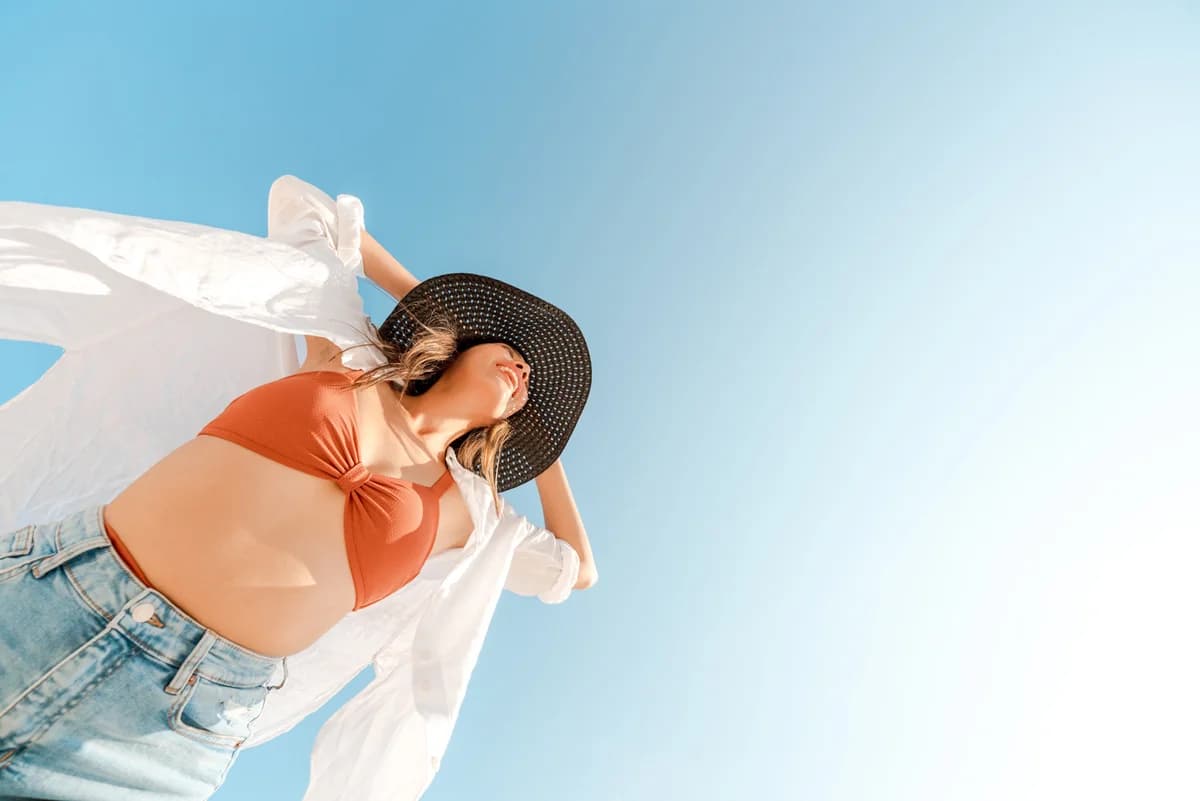 Woman at the beach Woman at the beach